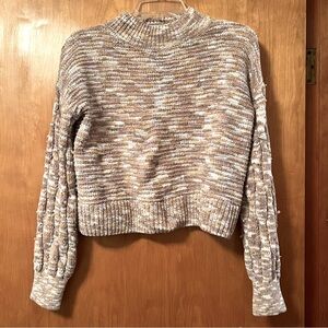 Hippie Rose Cropped Knit Sweater